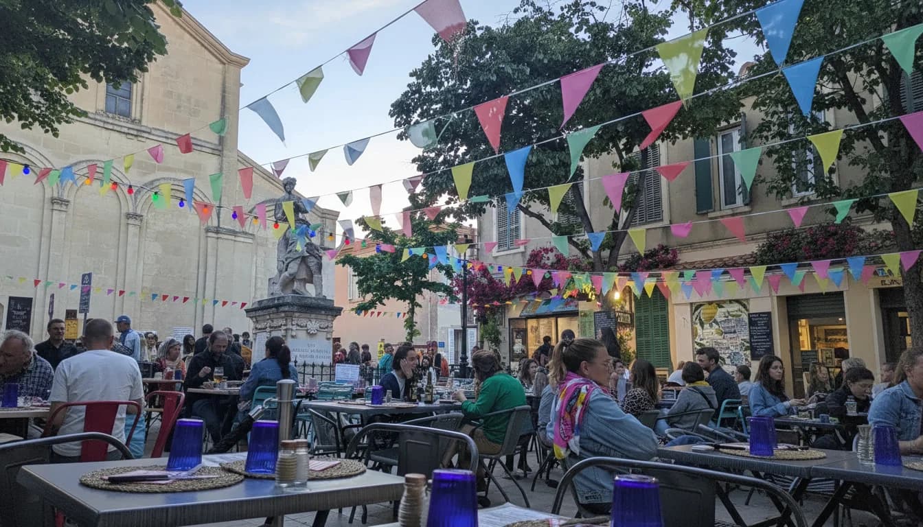Terrasse du Turf sur la place de Sainte-Anne, Marseille 8e
